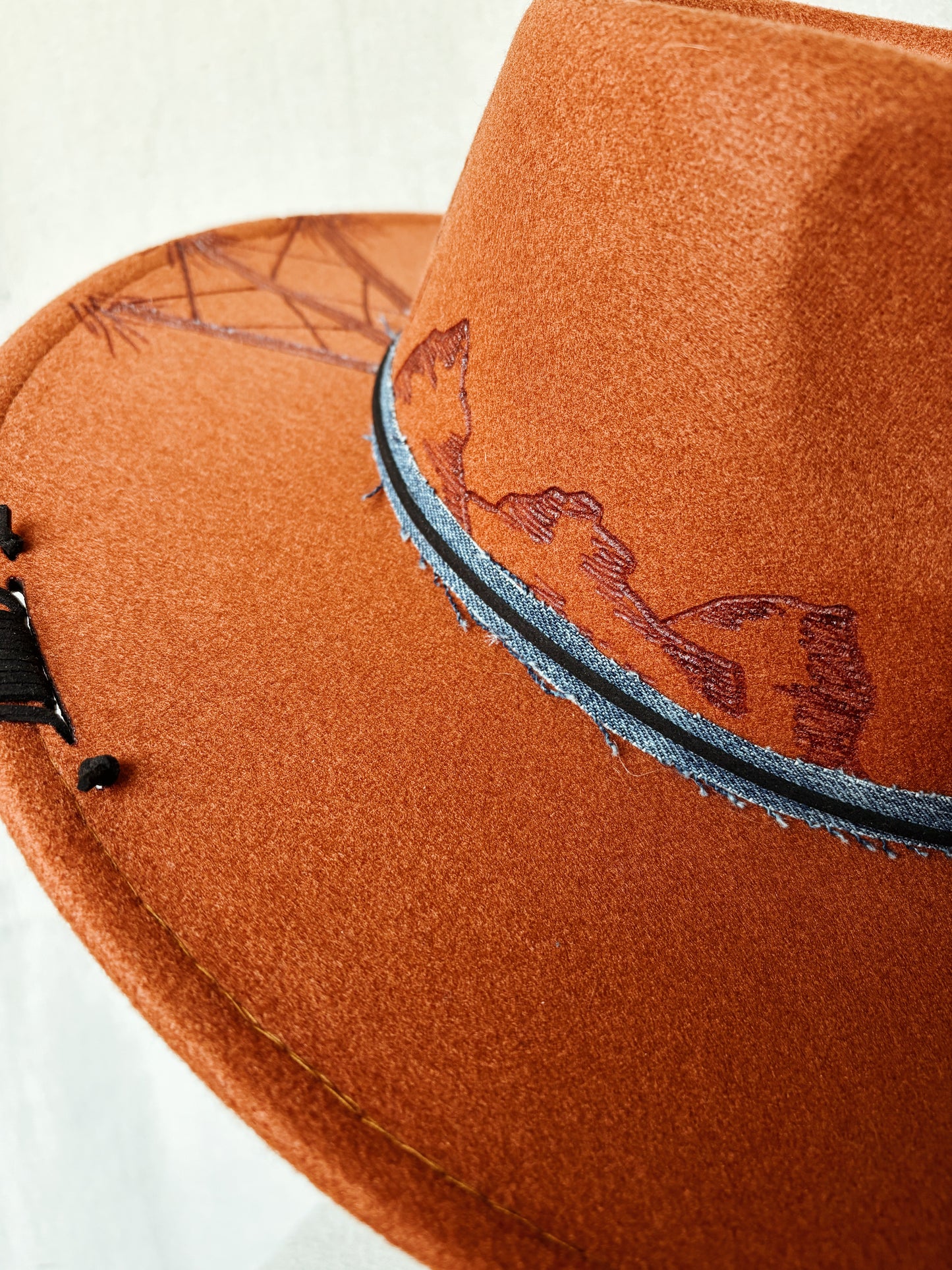 Terracotta Orange with Windmill Accent - BBB Hat