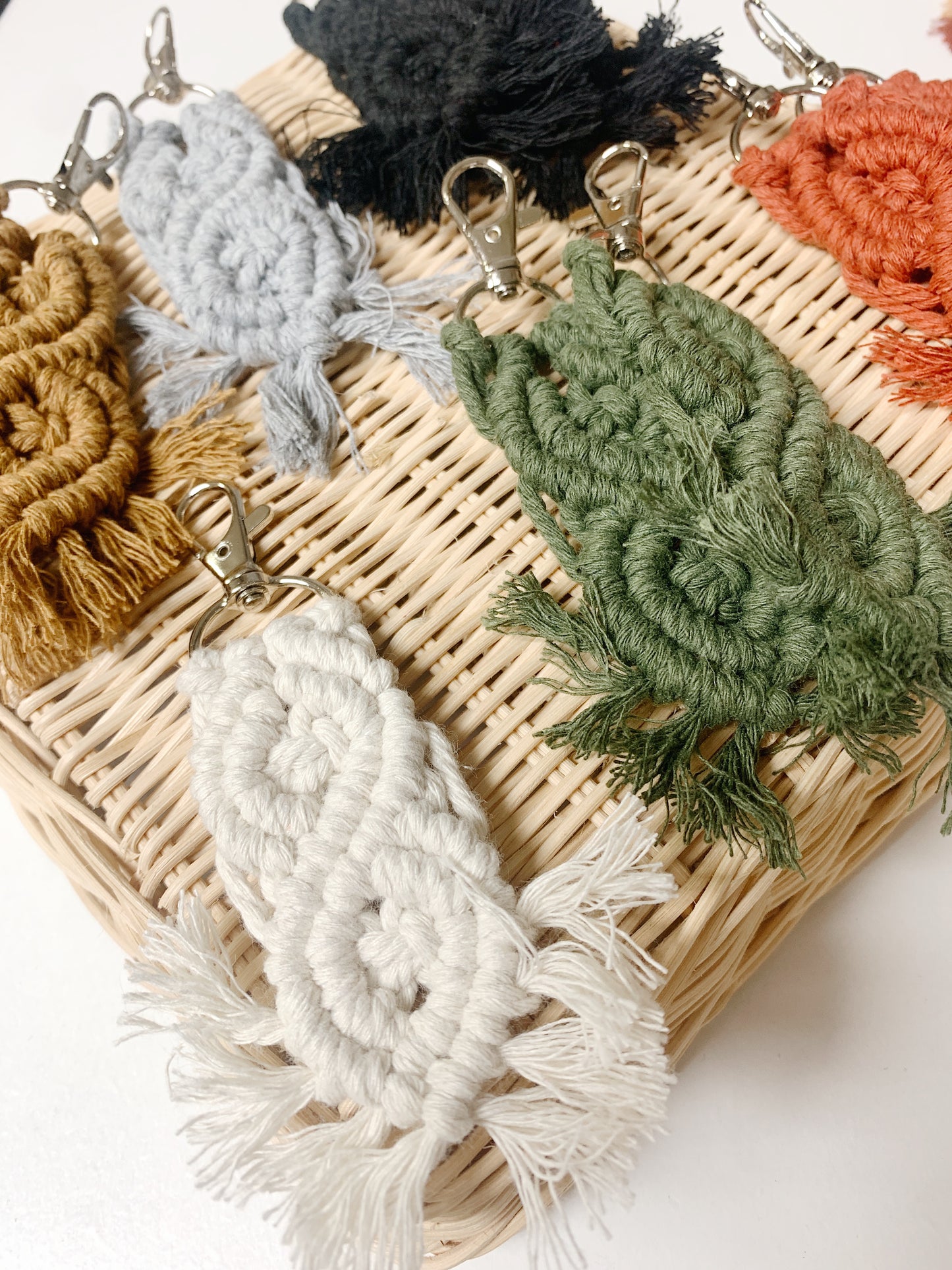 Macrame Keychains - Various Colors
