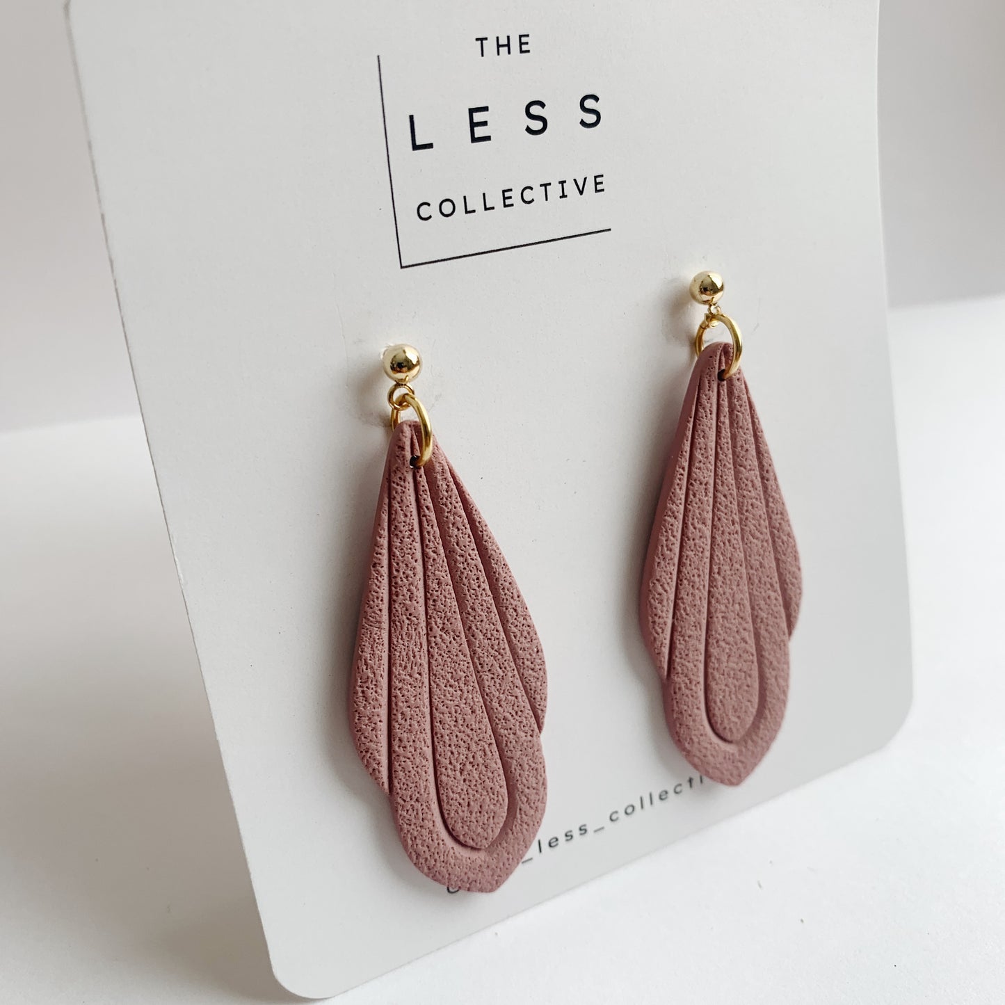 Reese Earring - Textured Blush