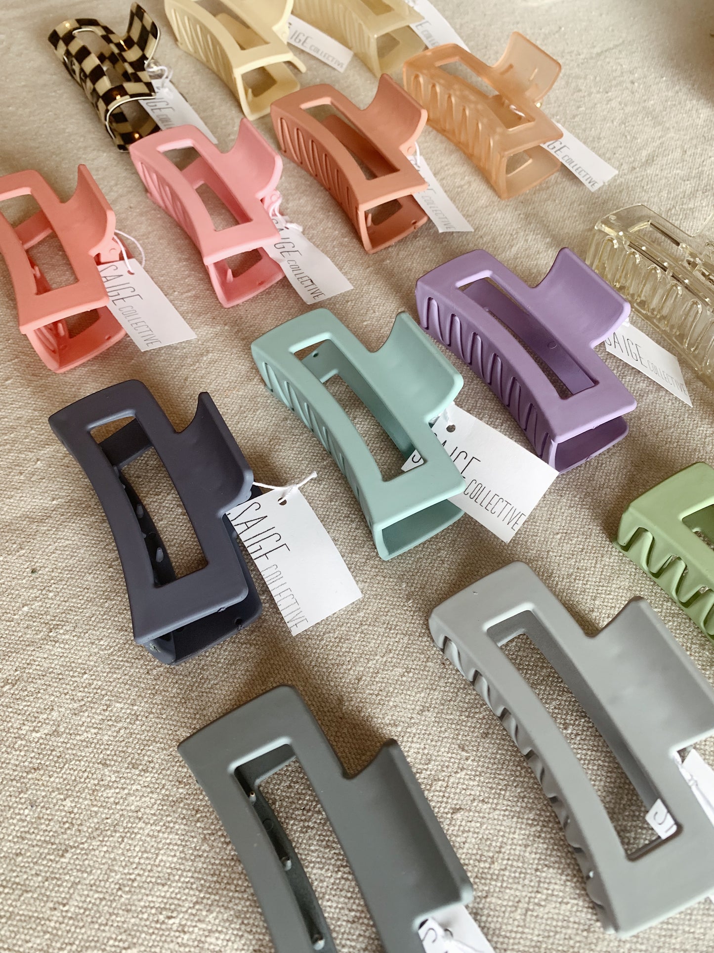 Medium Square Claw Clip - Assorted Colors
