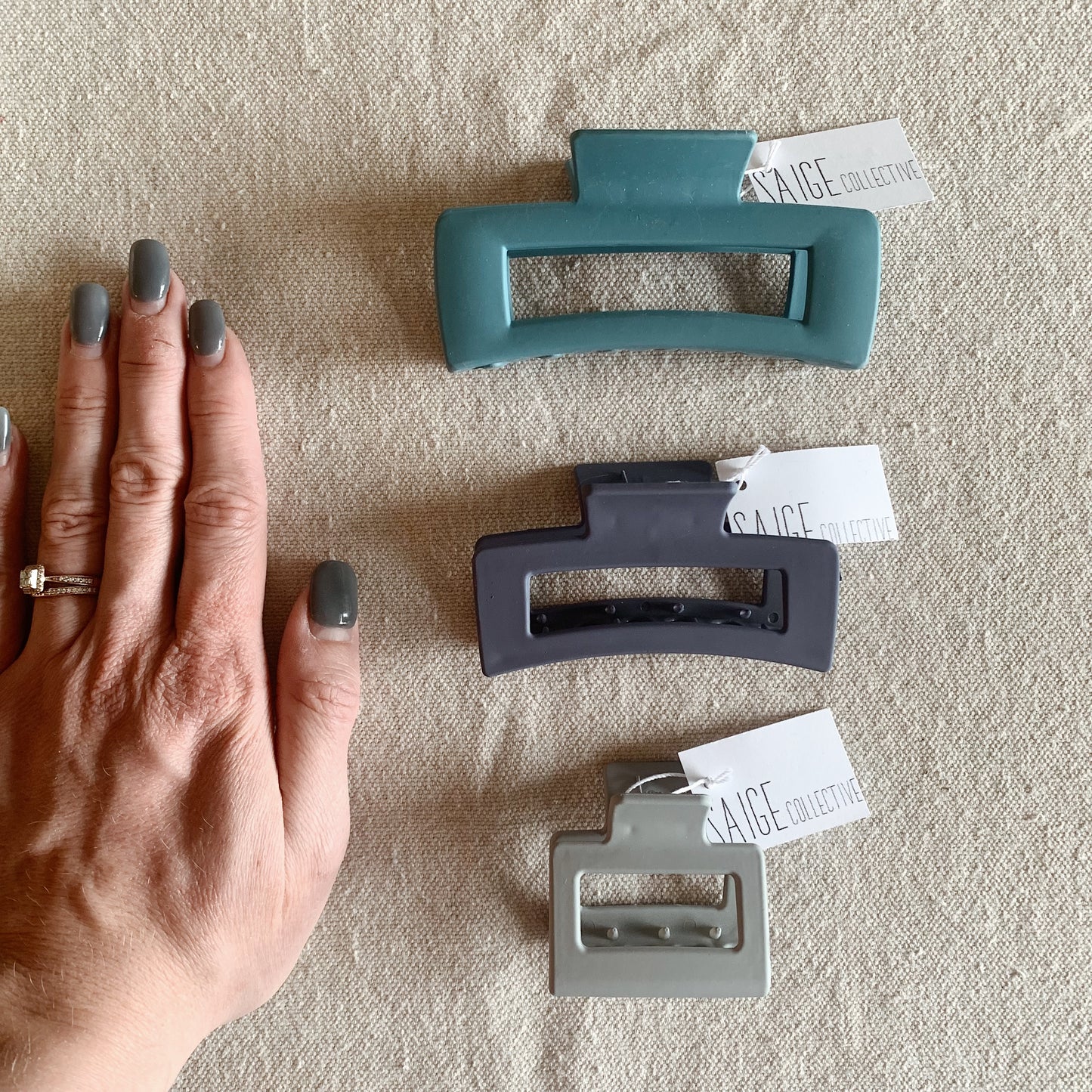 Medium Square Claw Clip - Assorted Colors