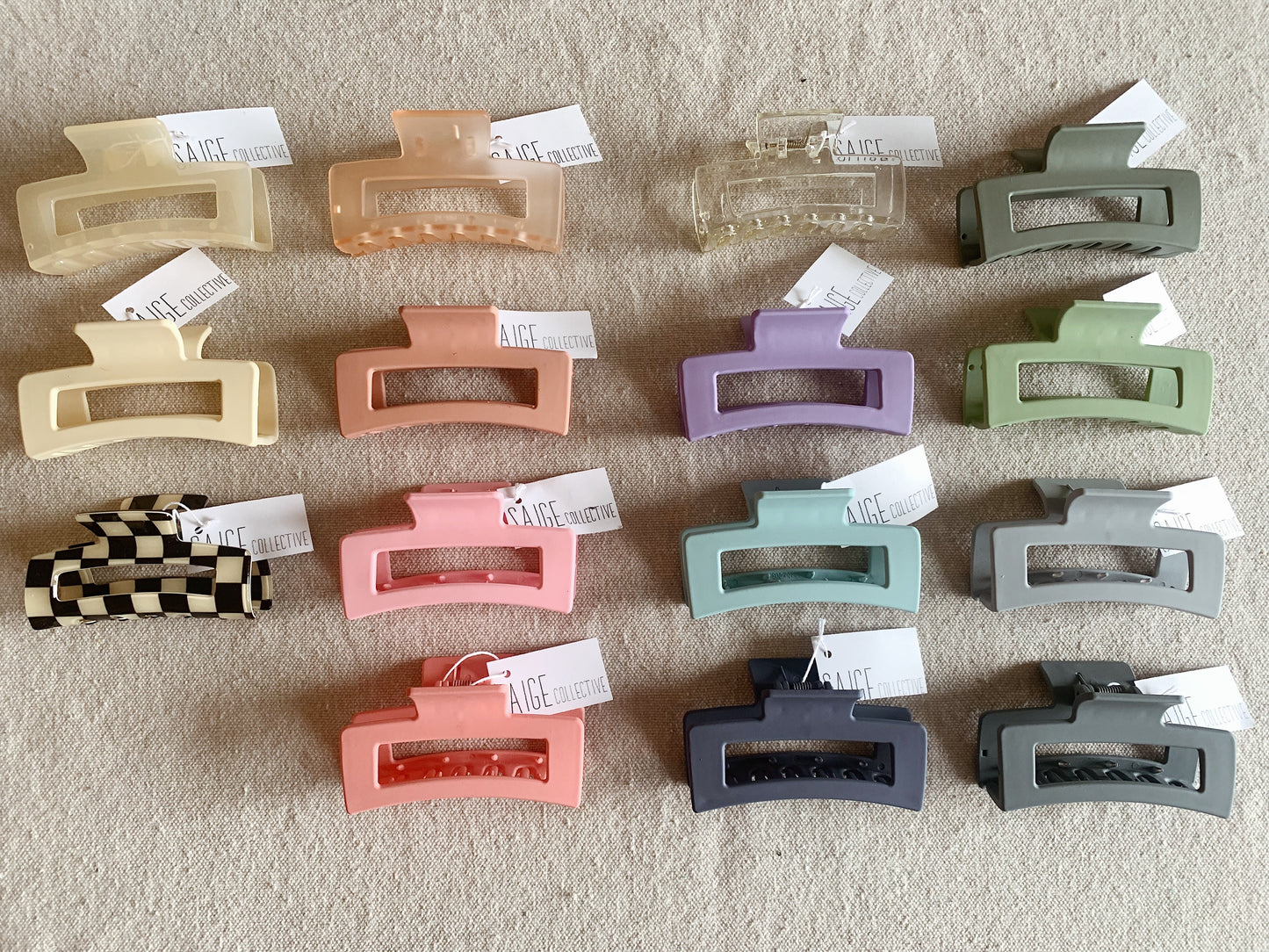 Medium Square Claw Clip - Assorted Colors