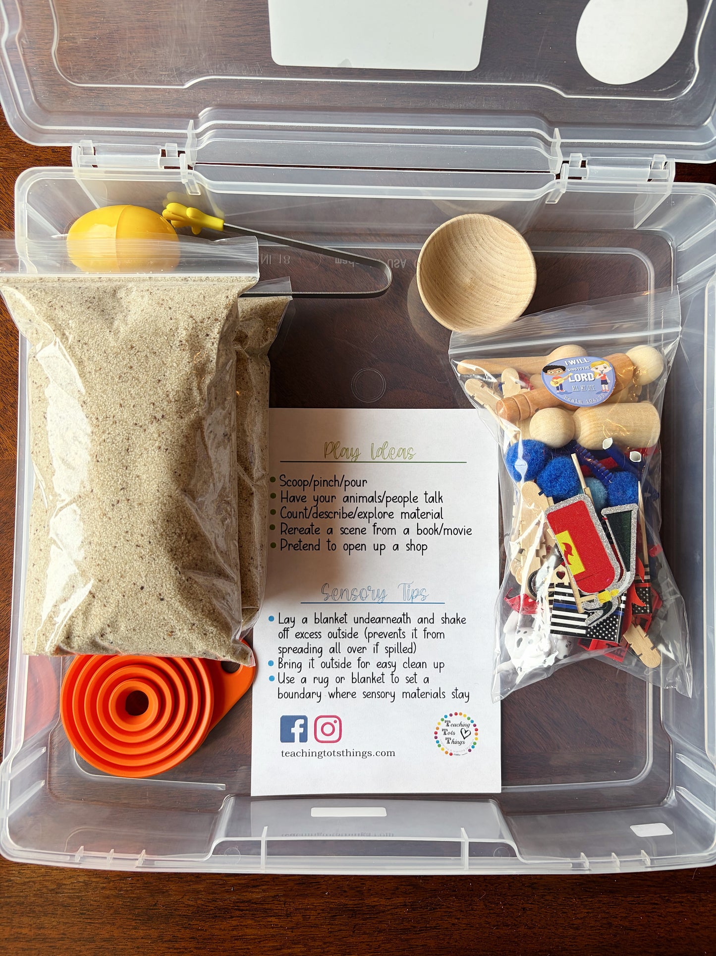 Toddler Sensory Bin - Choose Your Theme