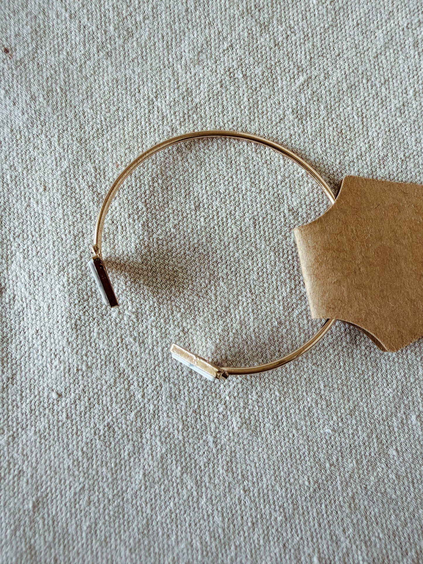 White Howlite Geometric - Bracelet
