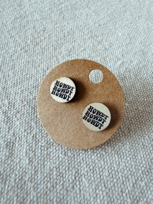 Howdy! - Stud Earring