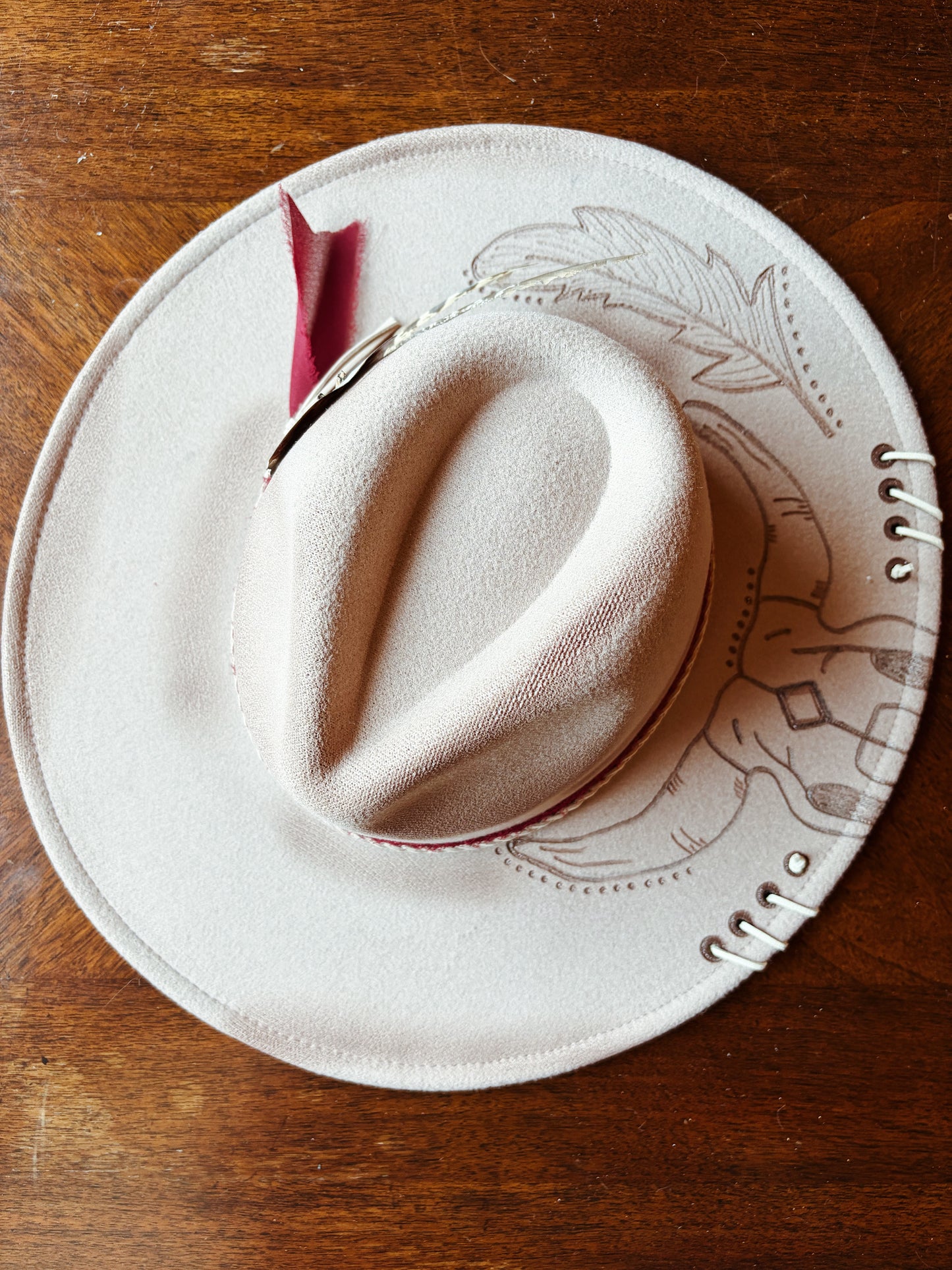Blush Pink with Burnt Card Accent - BBB Hat