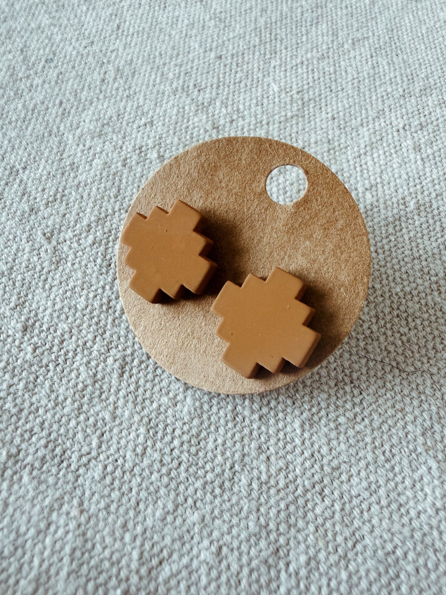 Brown Aztec - Stud Earring