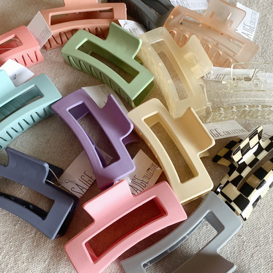 Medium Square Claw Clip - Assorted Colors