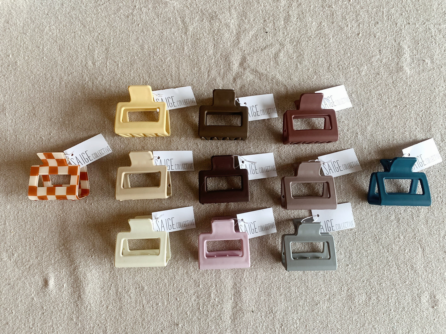 Small Square Claw Clip - Assorted Colors