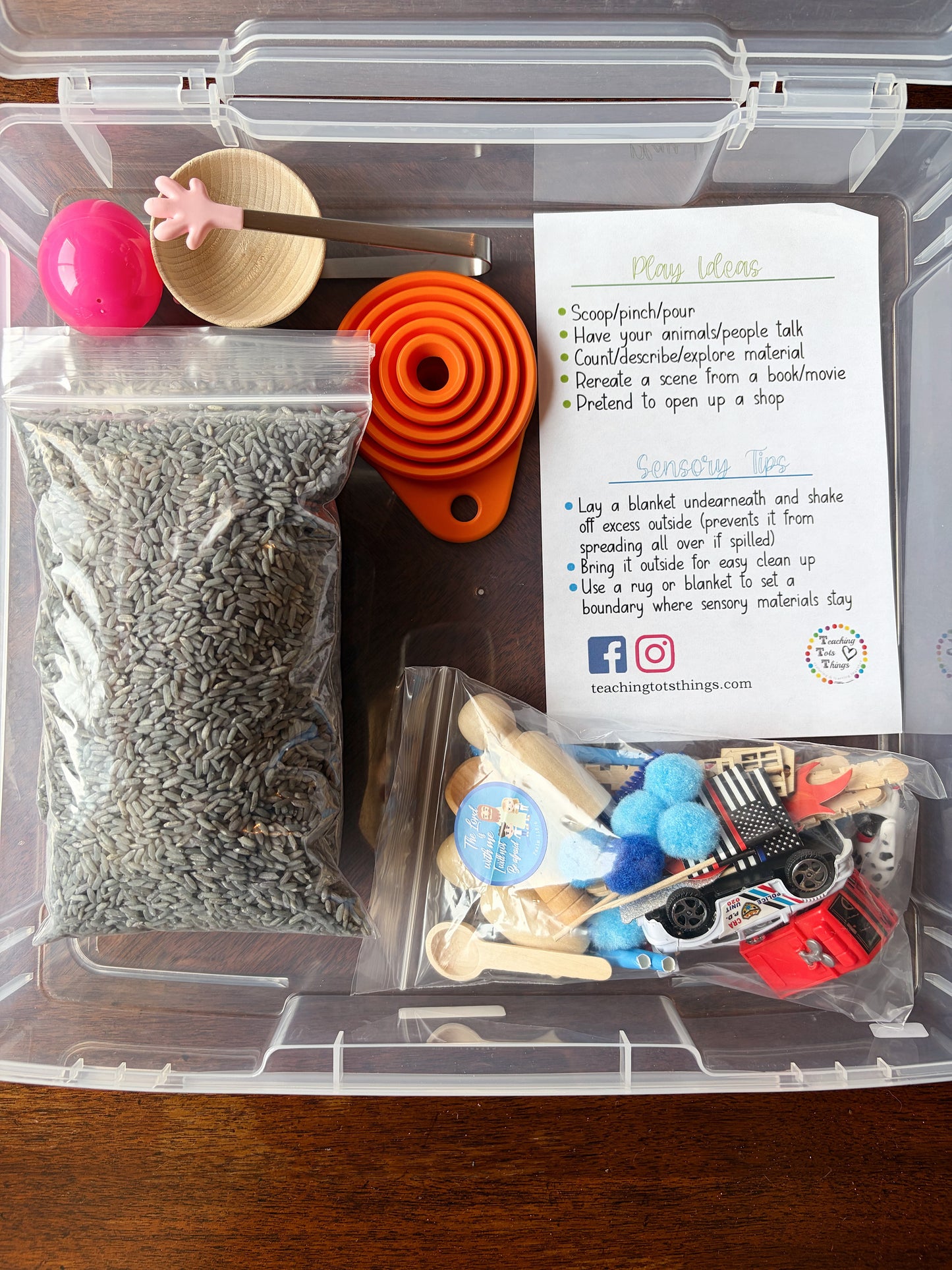 Toddler Sensory Bin - Choose Your Theme