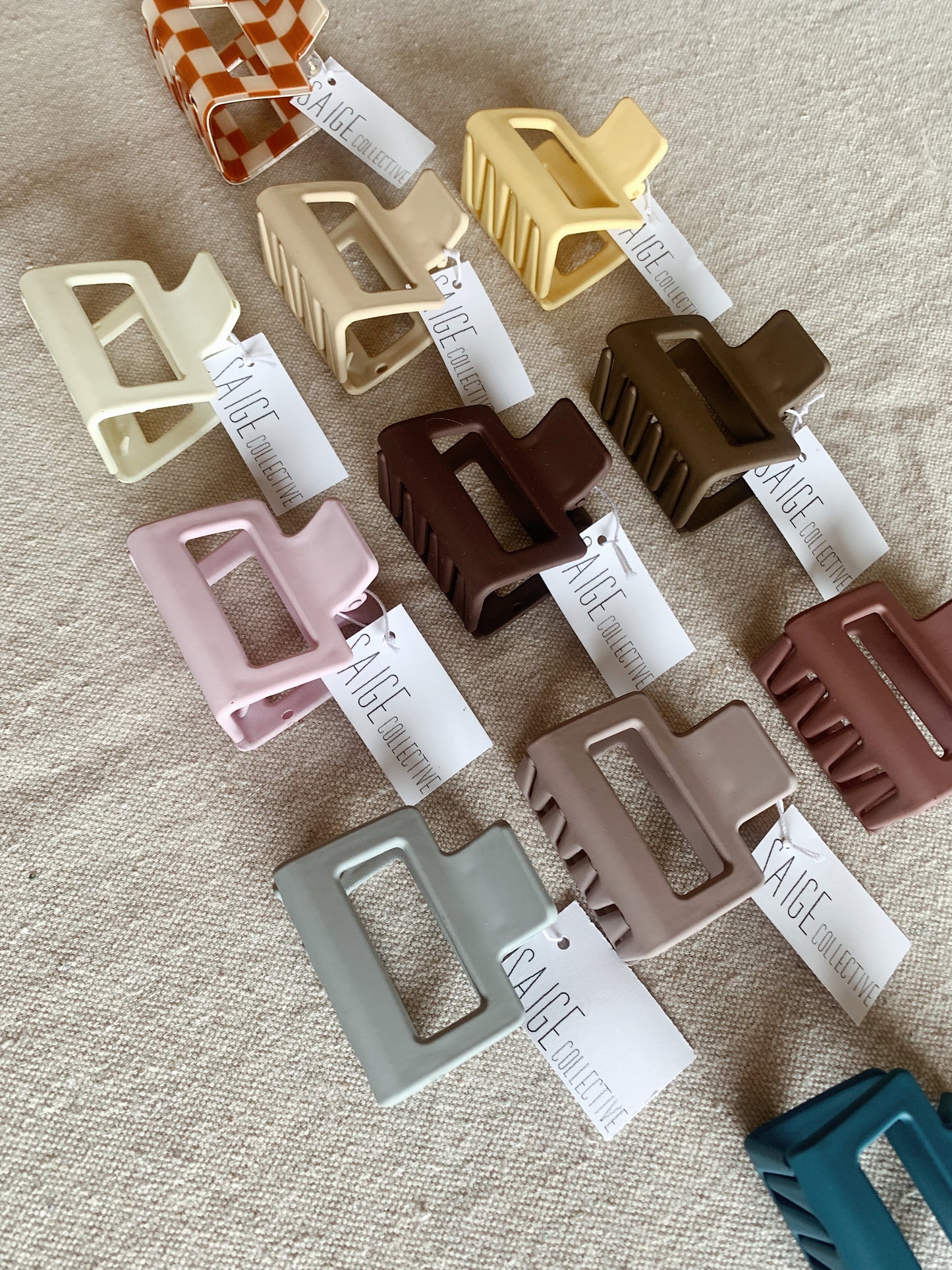 Small Square Claw Clip - Assorted Colors