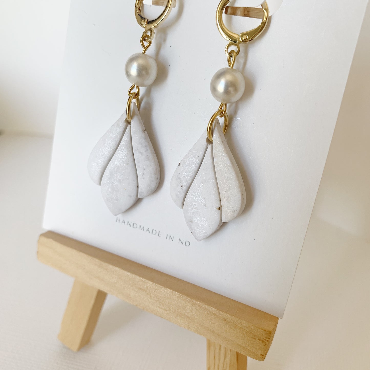 Fiona Huggies - Pearl + Champagne Marble