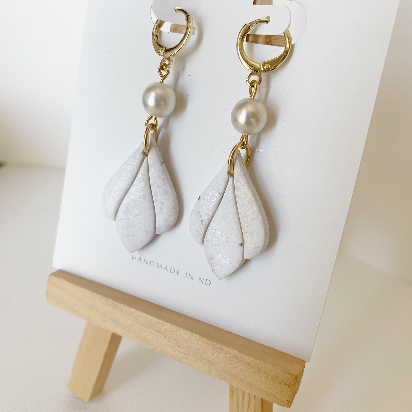 Fiona Huggies - Pearl + Champagne Marble