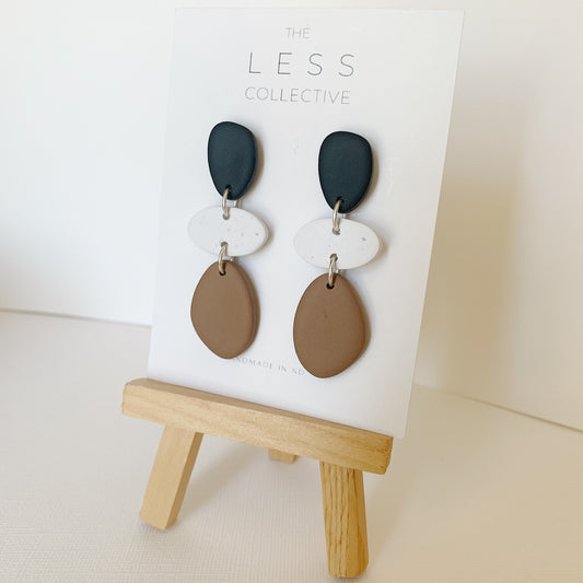 Mini-Rori - Black, Camel + Speckled White