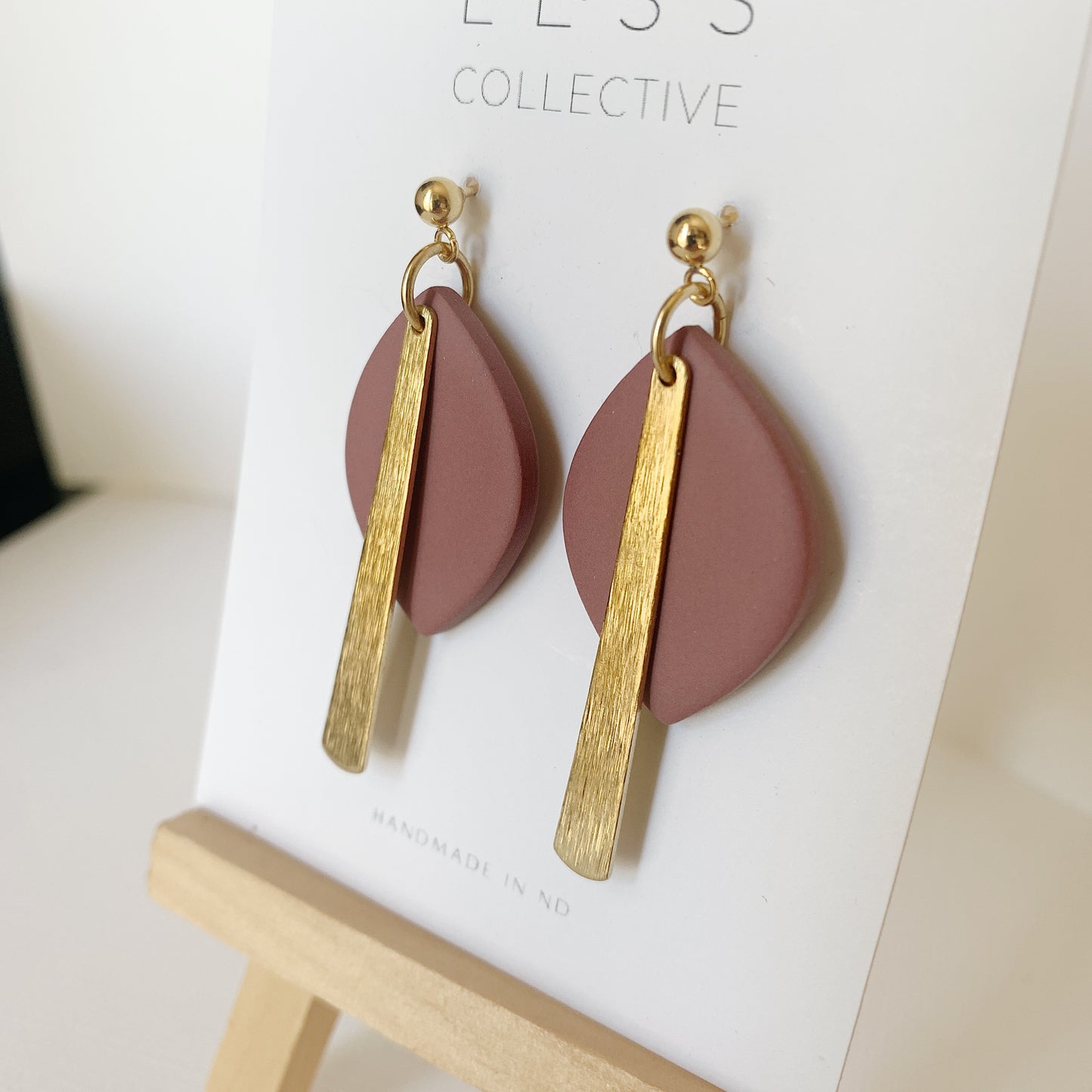 Myla Dangle - Blush Pink + Gold