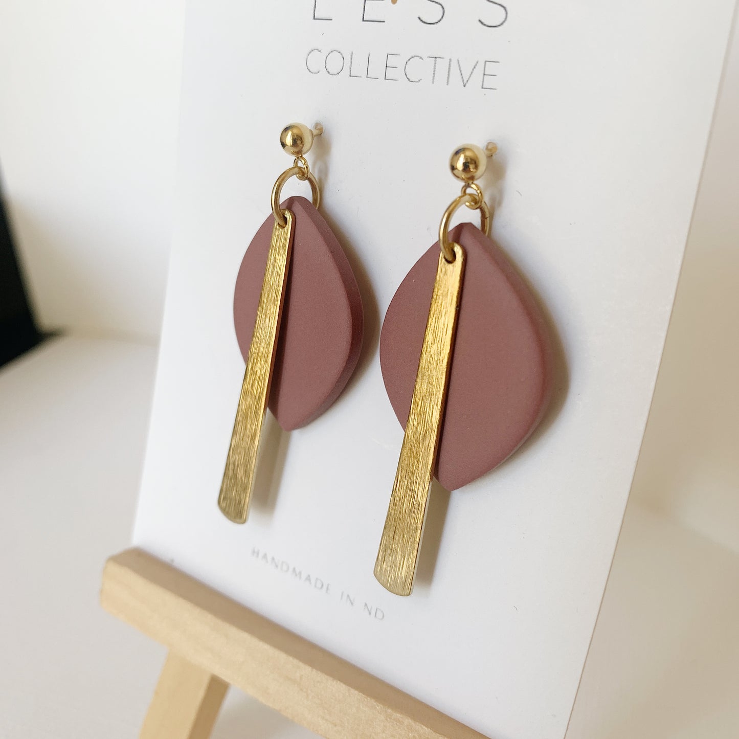 Myla Dangle - Blush Pink + Gold