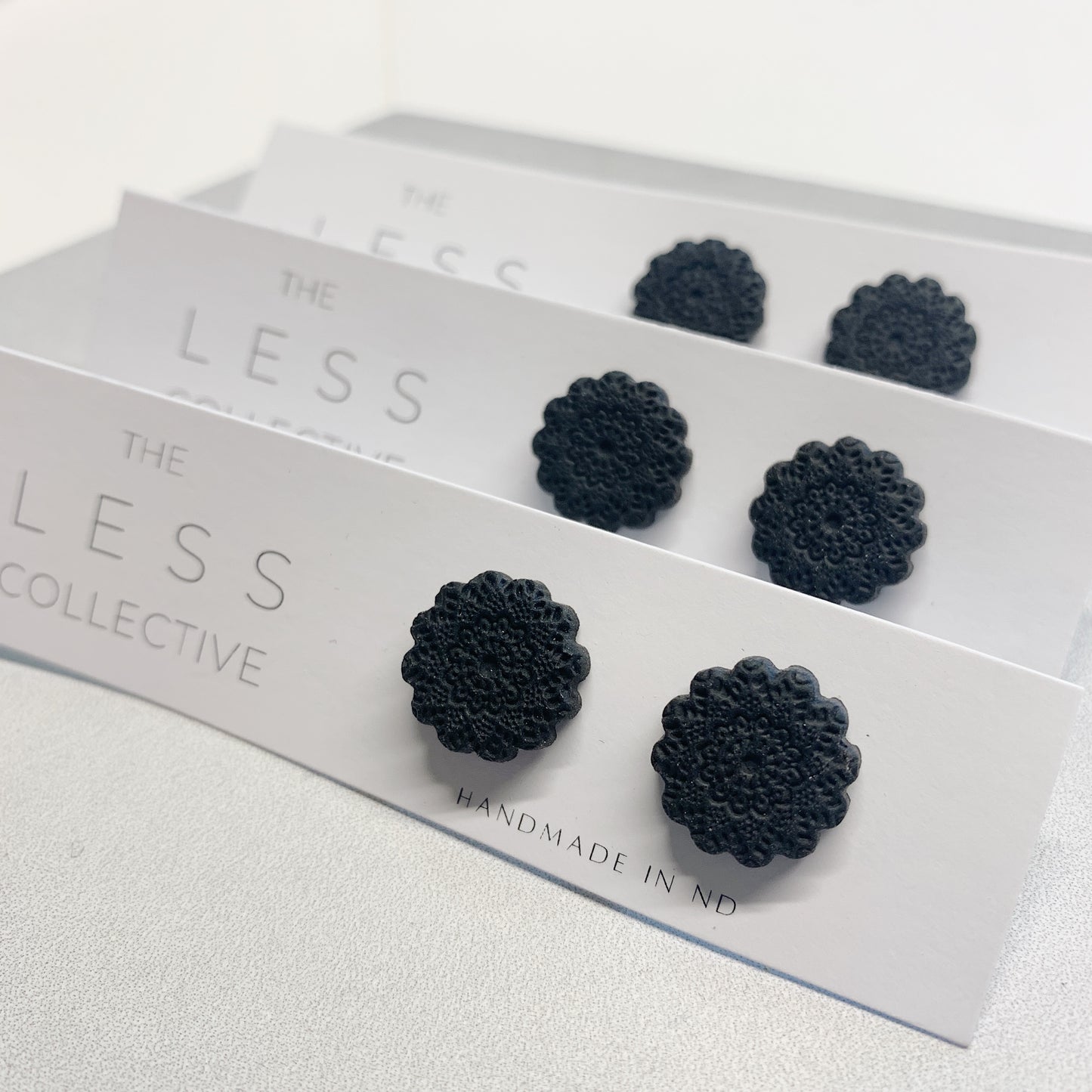 Mandala Stud - Black