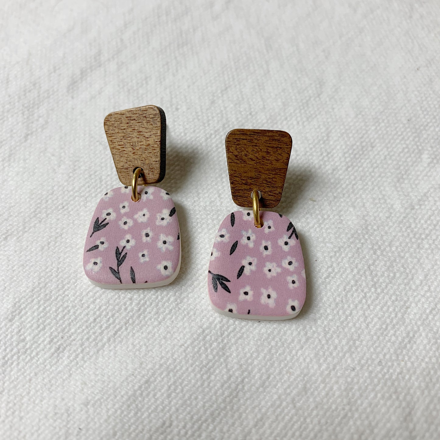 Evie Earring - Pretty in Pink Floral