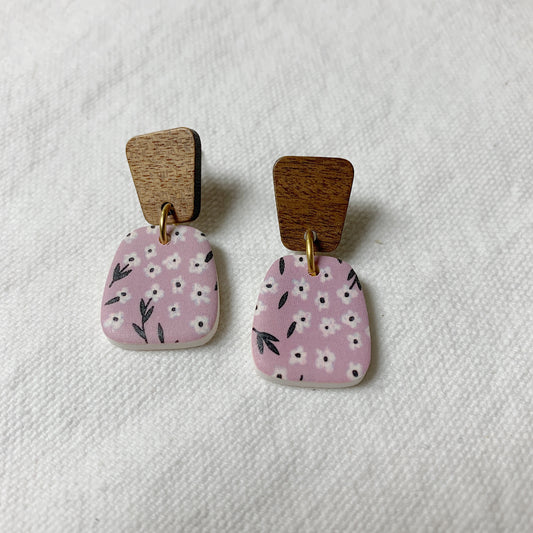 Evie Earring - Pretty in Pink Floral
