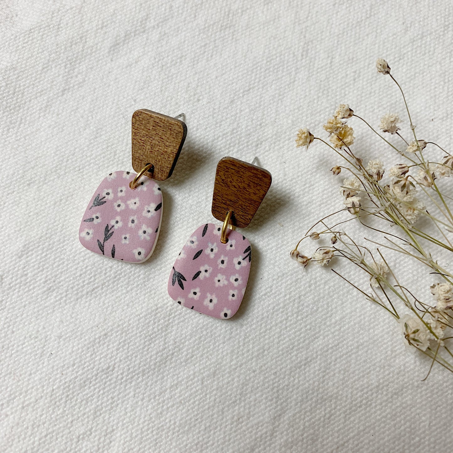 Evie Earring - Pretty in Pink Floral