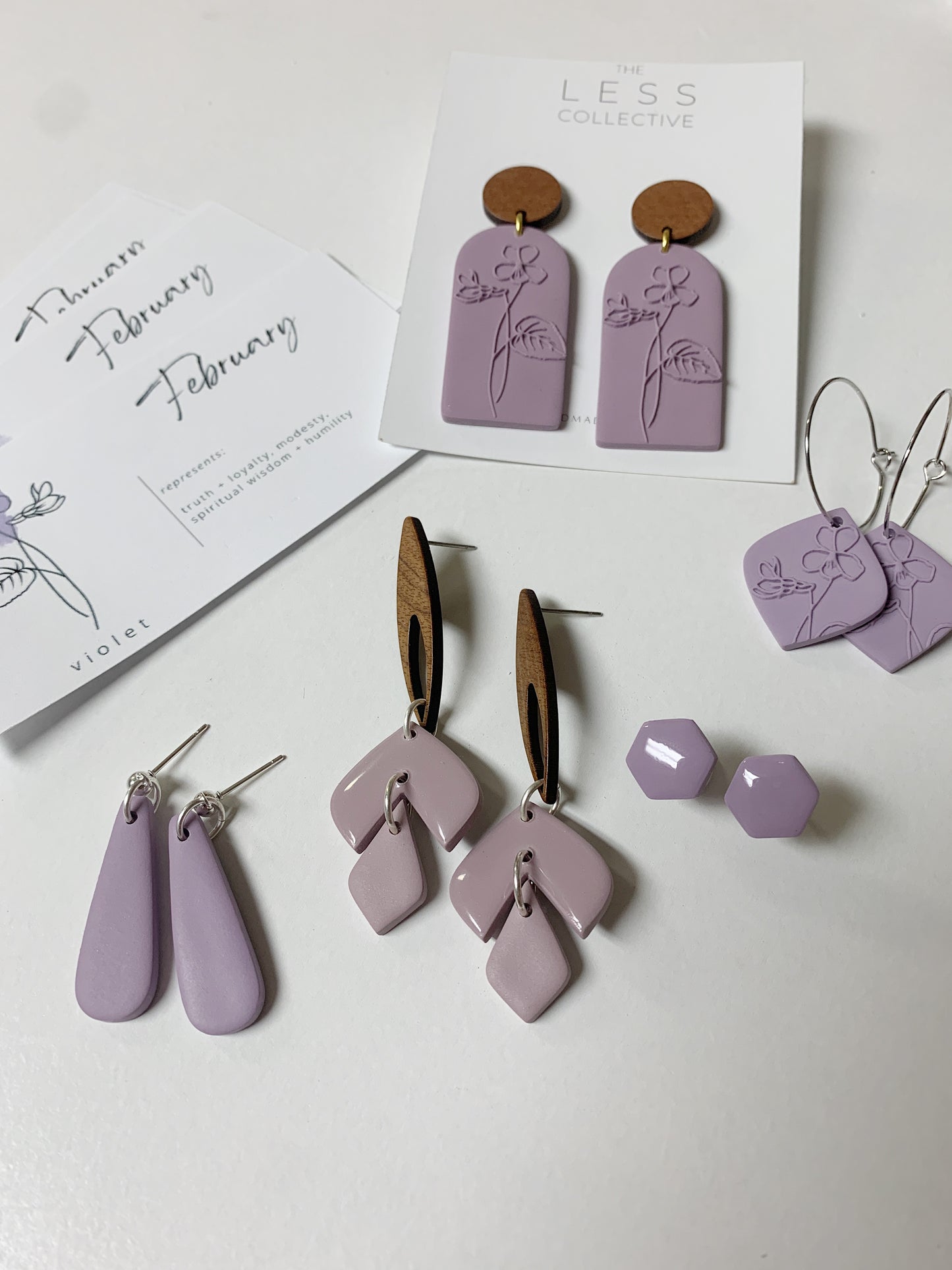 Lily Earring - in Amethyst Purple