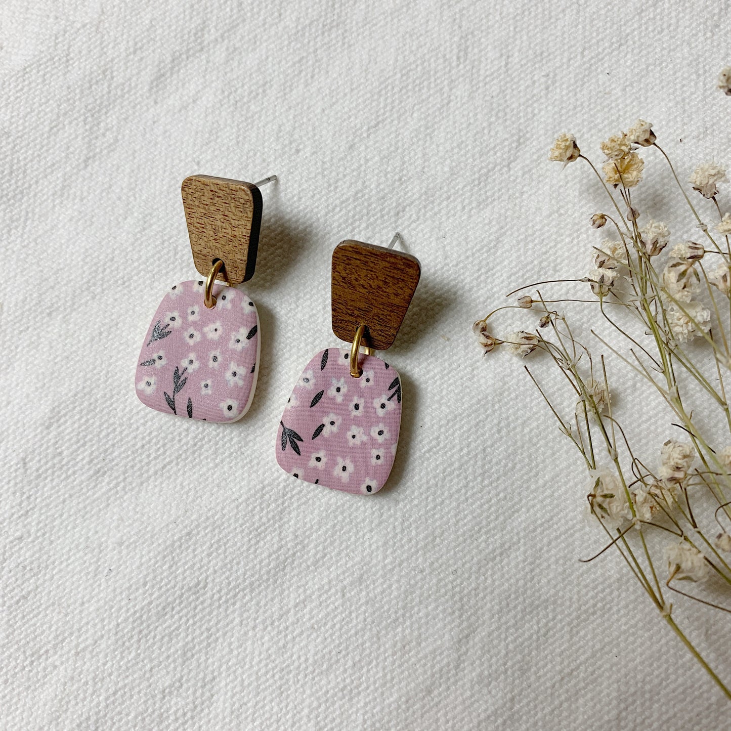 Evie Earring - Pretty in Pink Floral