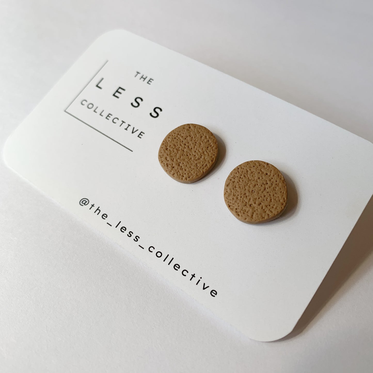 Organic Stud - Camel Brown Textured