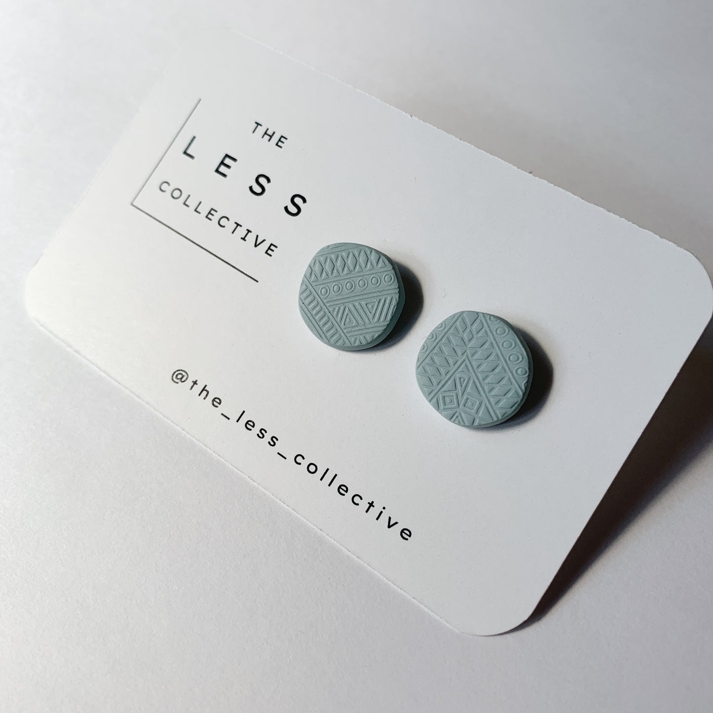 Organic Stud - Turquoise Blue Aztec